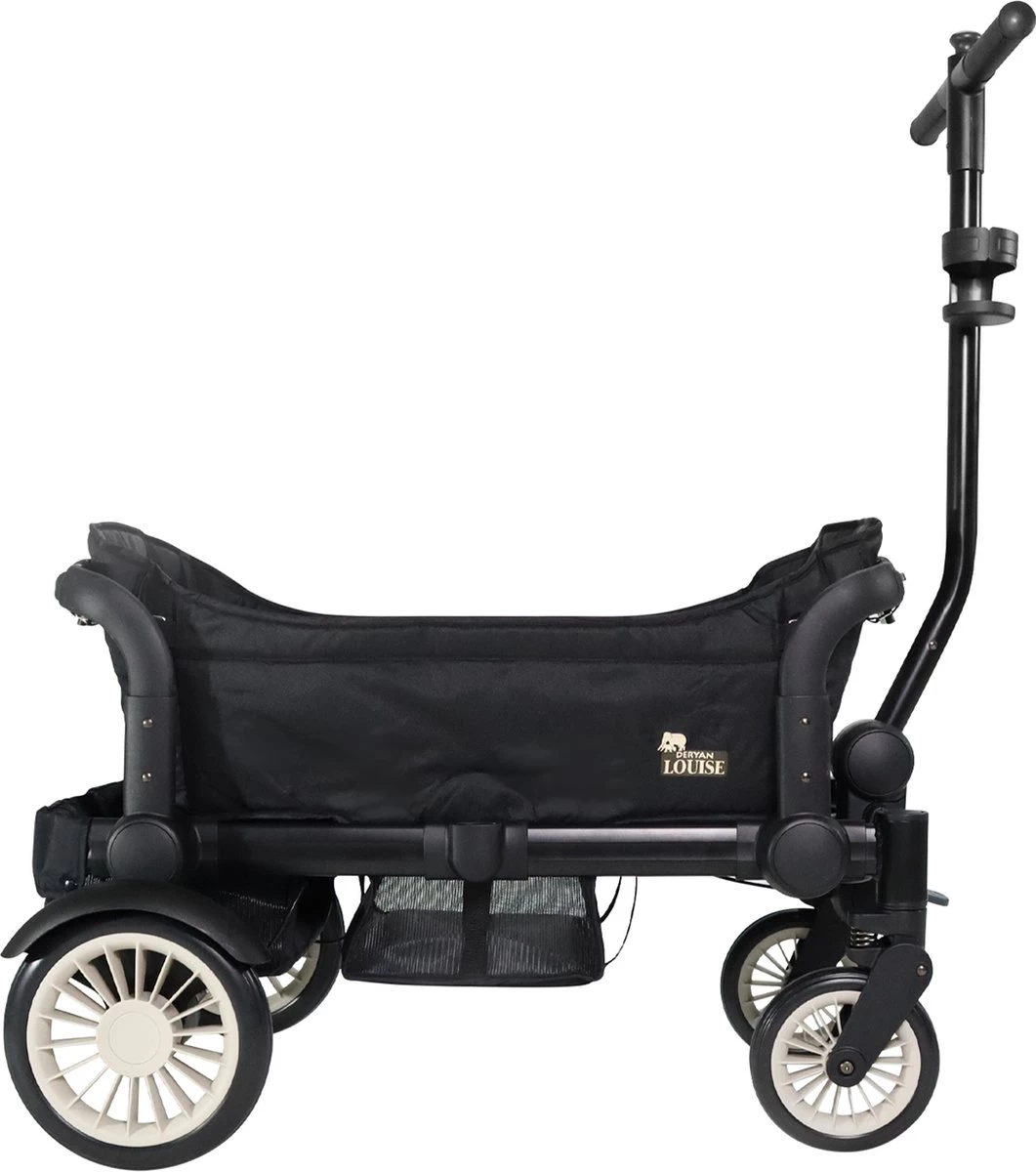 Deryan Luxe Sandy Bolderkar - Duo Buggy - Tandem Buggy - Opvouwbaar - Inklapbare Bolderwagen - Duo Kinderwagen - Zwart - Afbeelding 8