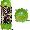 Draak Slaapzak -160 Cms | Kinderslaapzak | Slaapzak Junior | Nappers | Children Sleeping Bag | Kinderen Slaapzak | Super Soft 2 In 1 Fun Pillow &Sleepy For Boys | Draak Slaapzak | Zachte Slaapzak | Knuffel Slaapzak | 2 In 1 Slaapzak | Kinderen