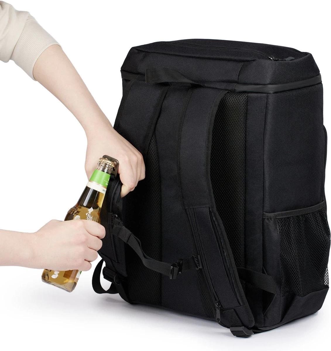 Sunflake Koelrugzak Groot - Lunchtas - Koeltas Backpack Voor Dames & Heren - Zwart - Afbeelding 8