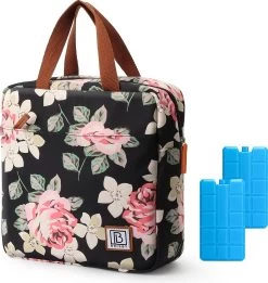 Brisby 4 Laags Geïsoleerde Koeltas - Lunchtas 7 Liter - Bloemetjes