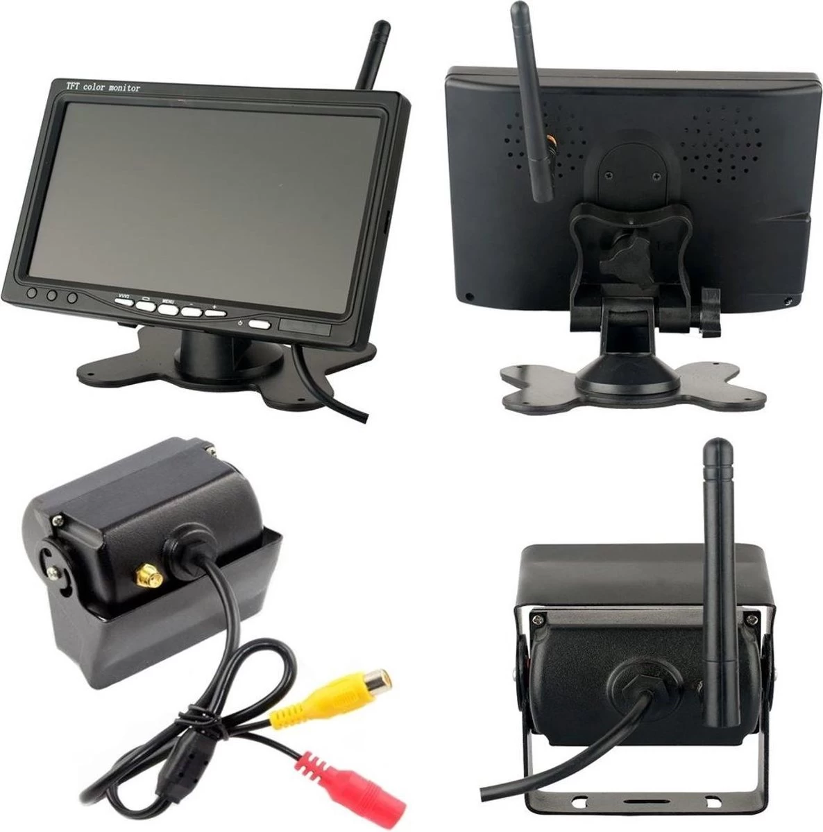 Strex Draadloze Achteruitrijcamera Met 2 Camera's - 7” Scherm - Nachtzicht 18LED 15m - Afbeelding 10