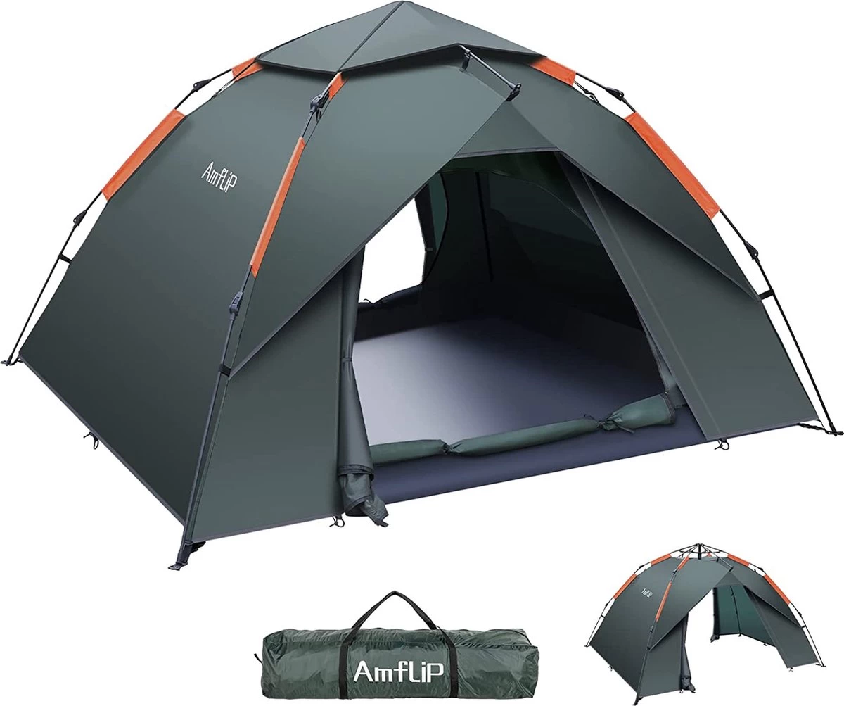 Merkloos Kamping Tent / Absolutely Waterproof, Lightweight Camping Tent With - Tent Ideal For Camping In The Garden, Dome Tent,