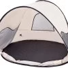 Deryan Luxe Pop Up Strandtent - Anti-UV 50+ - Cream
