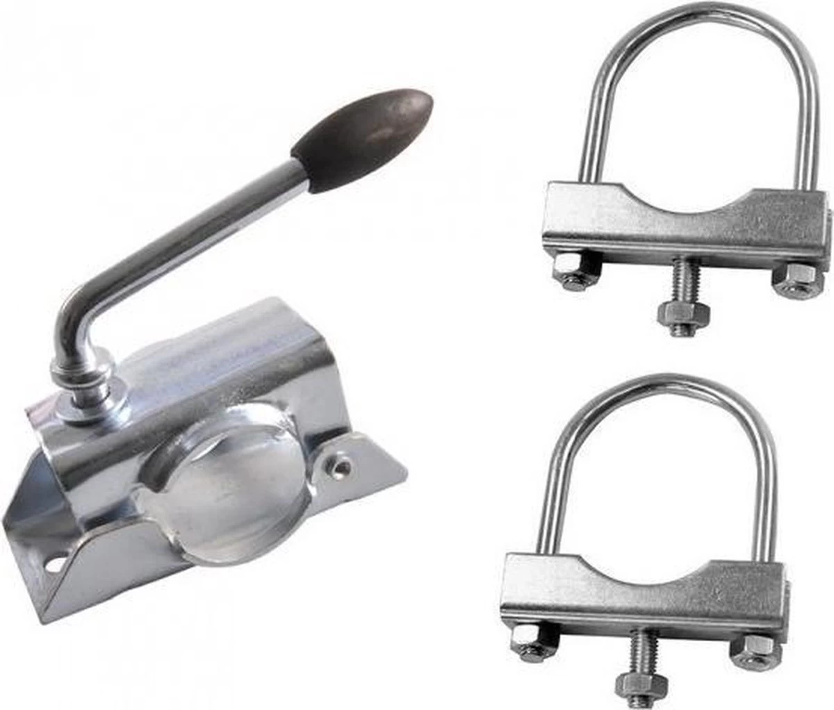 PROPLUS Pro Plus Klem Voor Neuswielen Of Steunpoten Ø 48 Mm - Met U-Beugel 60/70 Mm - 2 Stuks - Afbeelding 8