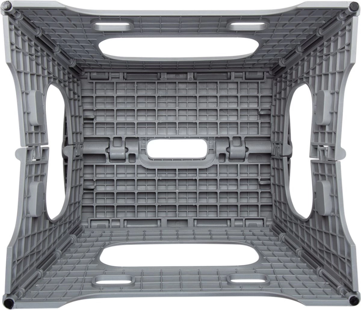 Splendole Opstapje Inklapbaar Caravanopstapje - Opvouwbaar - 120 Kg - 27 Cm Krukje Grijs - Afbeelding 2