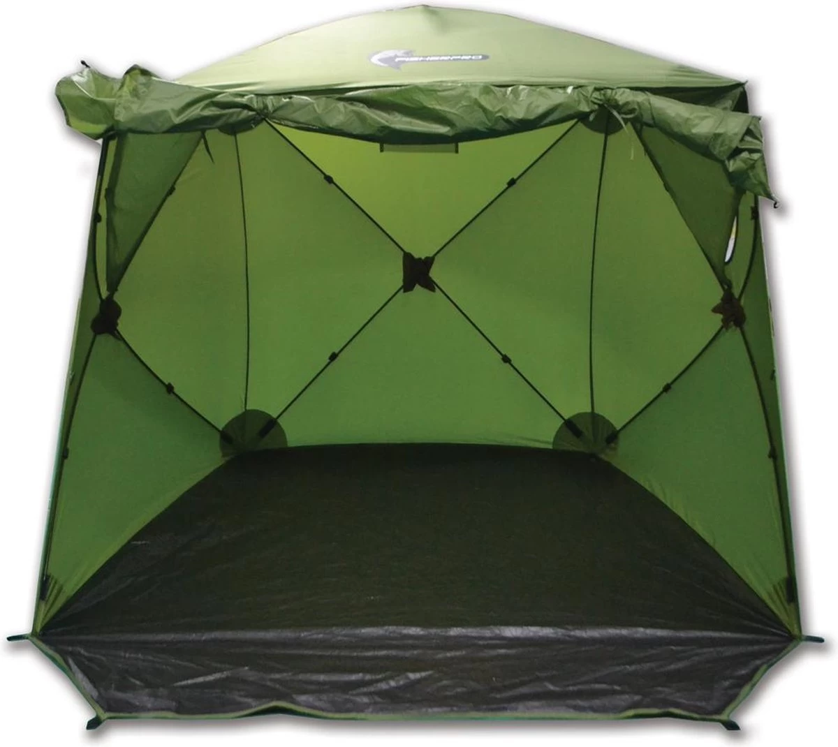 FisherPro Karpertent Met Stormcover – Vistent – Tent - Bescherming Tegen Zon En Wind – 100% Waterdichte Stormhoes – Met Handige Meeneemtas – Ook Geschikt Als Strandtent Of Festivaltent – Extra Veiligheid En Warmte Door Stormcover - Afbeelding 11