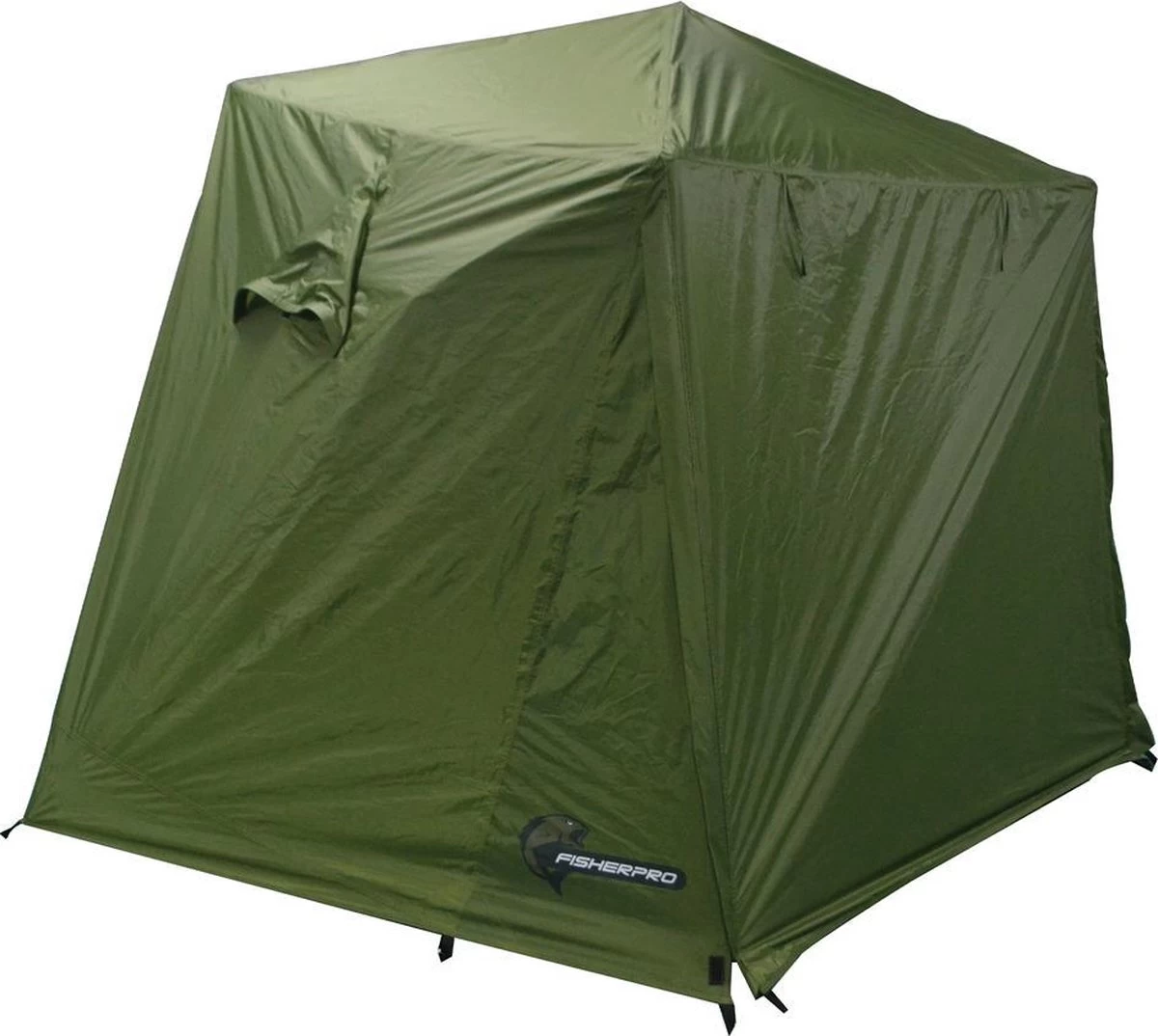 FisherPro Karpertent Met Stormcover – Vistent – Tent - Bescherming Tegen Zon En Wind – 100% Waterdichte Stormhoes – Met Handige Meeneemtas – Ook Geschikt Als Strandtent Of Festivaltent – Extra Veiligheid En Warmte Door Stormcover - Afbeelding 12