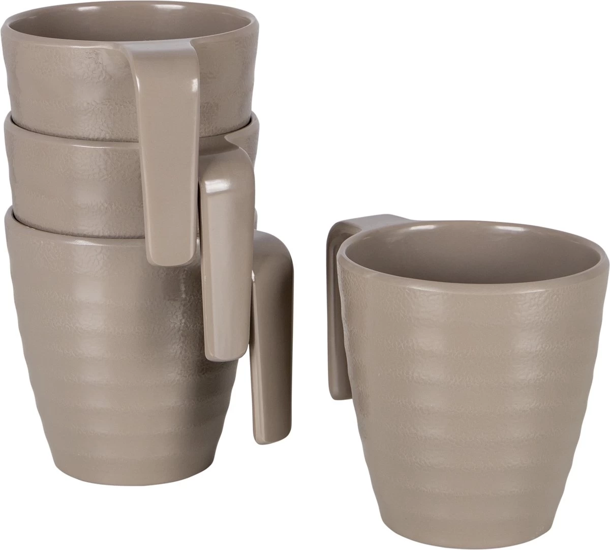 Bo-Camp Servies - Campingbord - Stone - 16-Delig - Beige - Afbeelding 3