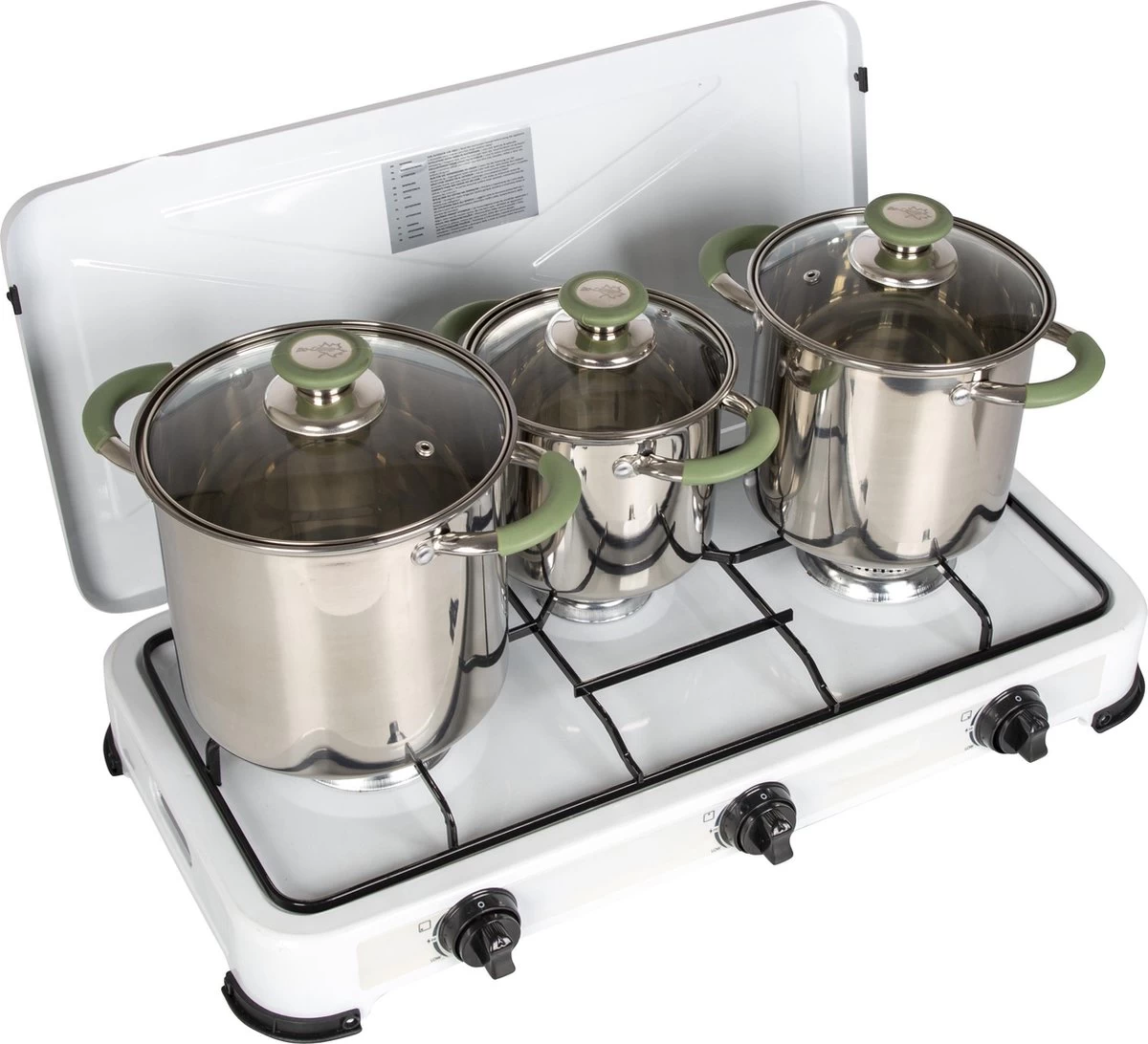 Bo-Camp - Pannenset - Elan Plus - 3-Delig - RVS - Afbeelding 9