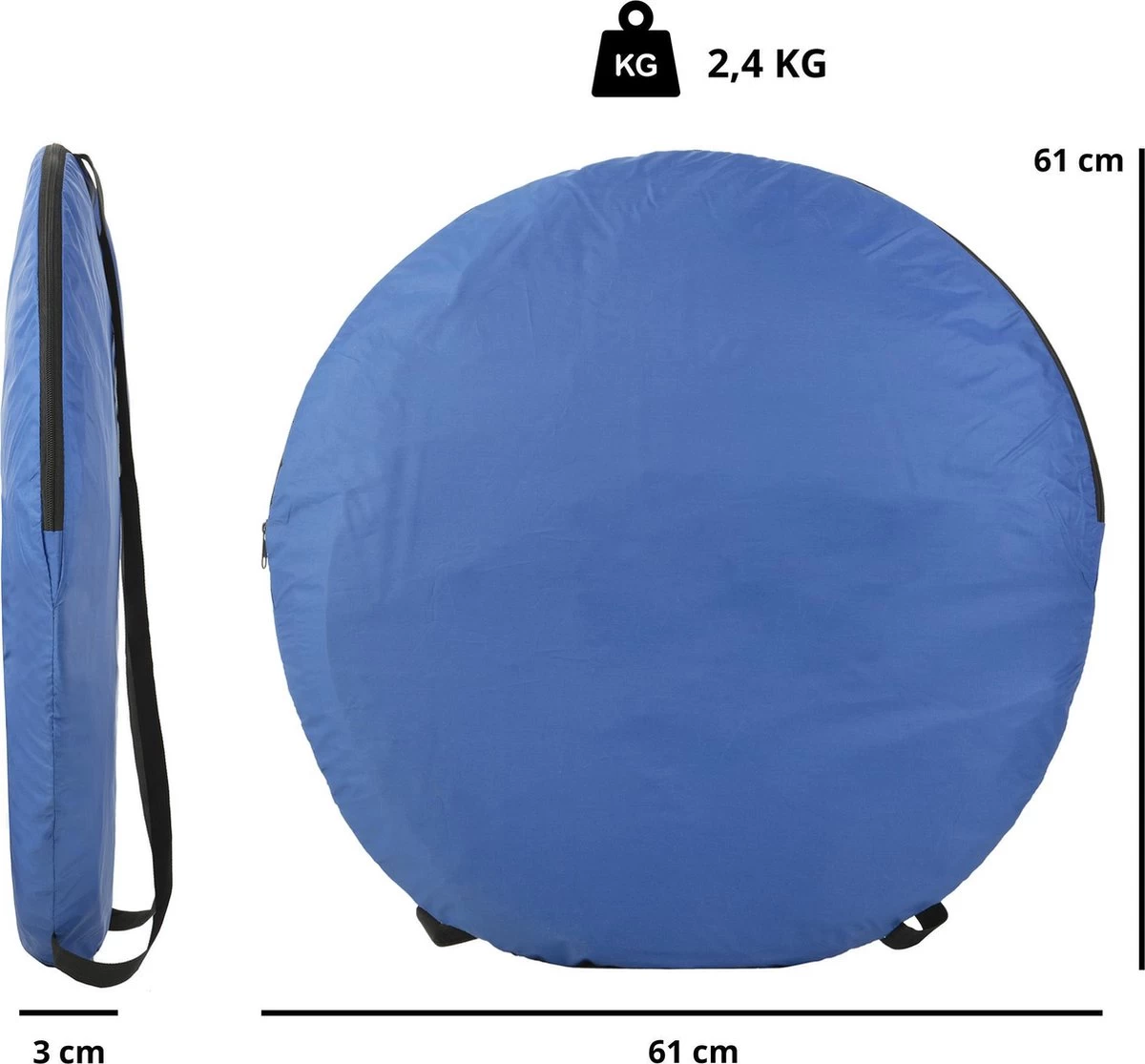 Dutch Mountains Pop-up Omkleedtent -190 X120cm Draagbare Douchetent - Prive-kamer - Multitent - Afbeelding 4