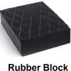 Rubberen Blok- Camper Levellers- Rubber Block Gummiklotz Gummiklötze Gummiauflage Gummiteller Hebebühne Grube 160x120x80 Mm Zwart Voor Autokrik, Trolleykrik En Pitjack
