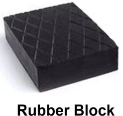 Rubberen Blok- Camper Levellers- Rubber Block Gummiklotz Gummiklötze Gummiauflage Gummiteller Hebebühne Grube 160x120x80 Mm Zwart Voor Autokrik, Trolleykrik En Pitjack