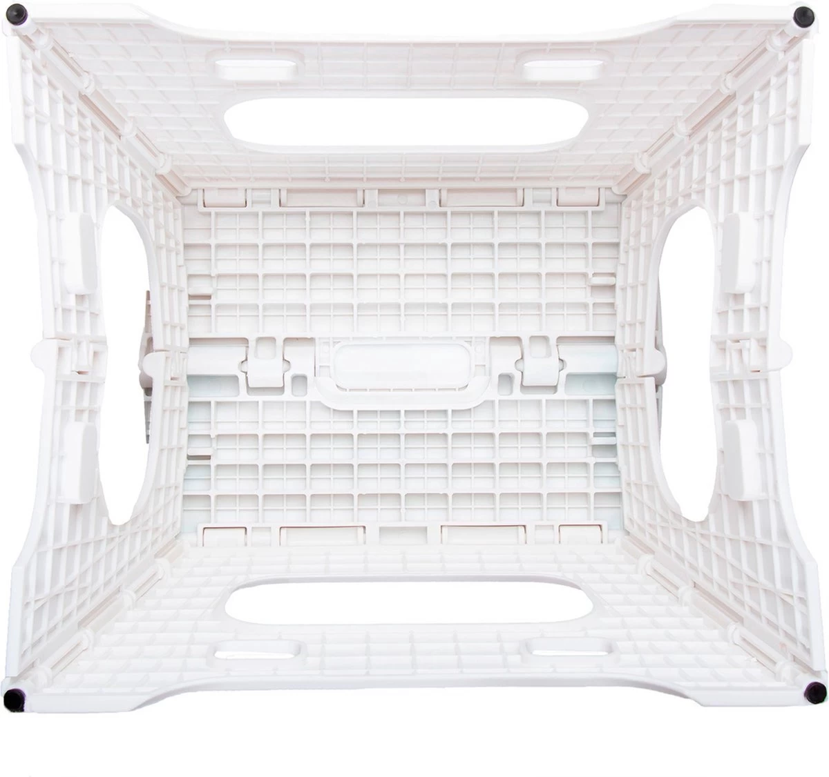 Splendole Opstapje Inklapbaar Caravanopstapje - Opvouwbaar - 120 Kg - 27 Cm Krukje Wit - Afbeelding 2