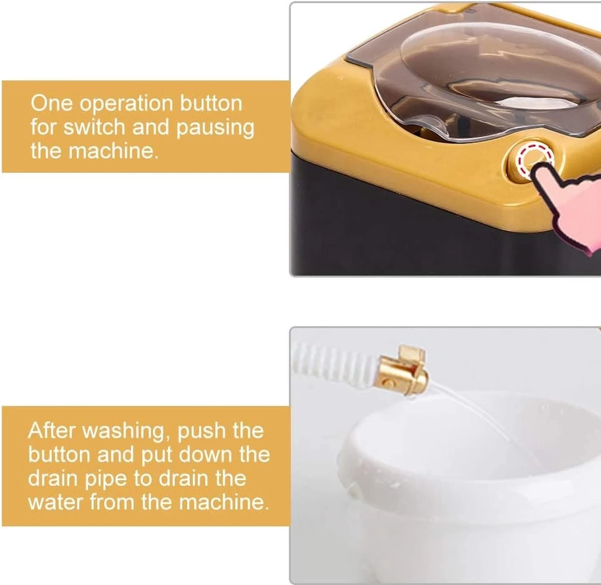 Merkloos Mini Wasmachine - Mini Washing Machine - Afbeelding 3