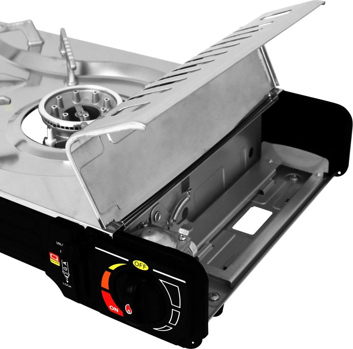 SMH LINE® Dubbele Camping Kooktoestel - 2 Pits - Draagbaar Gasfornuis - 2x 2500W - Afbeelding 2