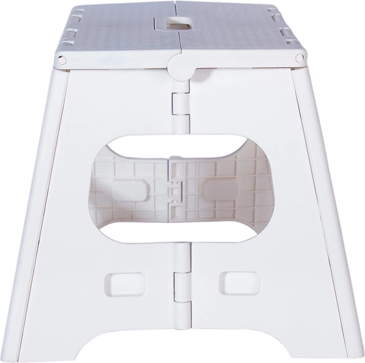 Splendole Opstapje Inklapbaar Caravanopstapje - Opvouwbaar - 120 Kg - 27 Cm Krukje Wit - Afbeelding 6