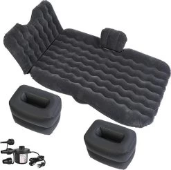 EZLife Auto Luchtbed Zwart 187x95cm