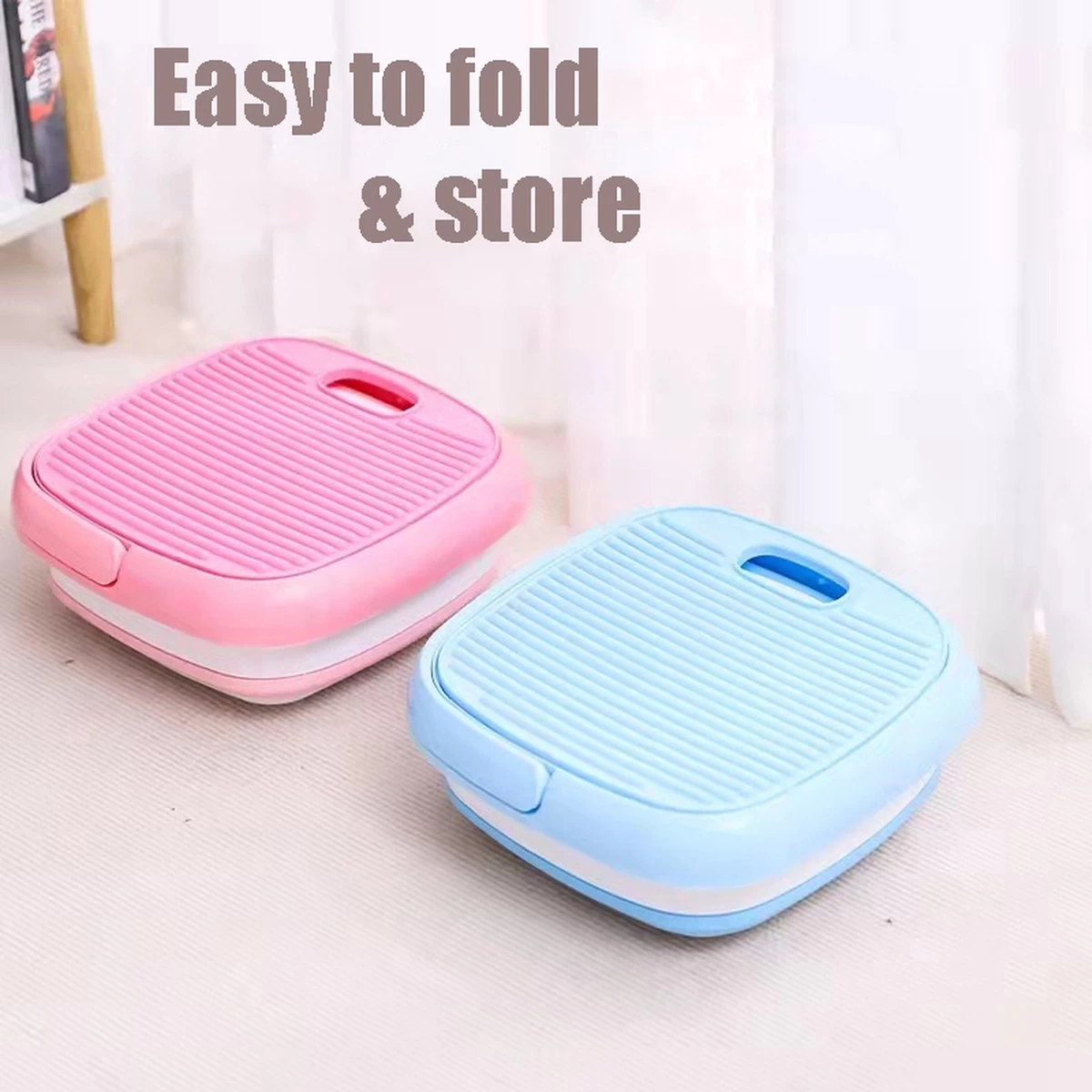 Mini Wasmachine - Camping Wasmachine - Opvouwbare Wasmachine - Handwasmachine - Fruitwasser - Kampeer Wasmachine - Valentijn - Wasdroger - Afbeelding 2