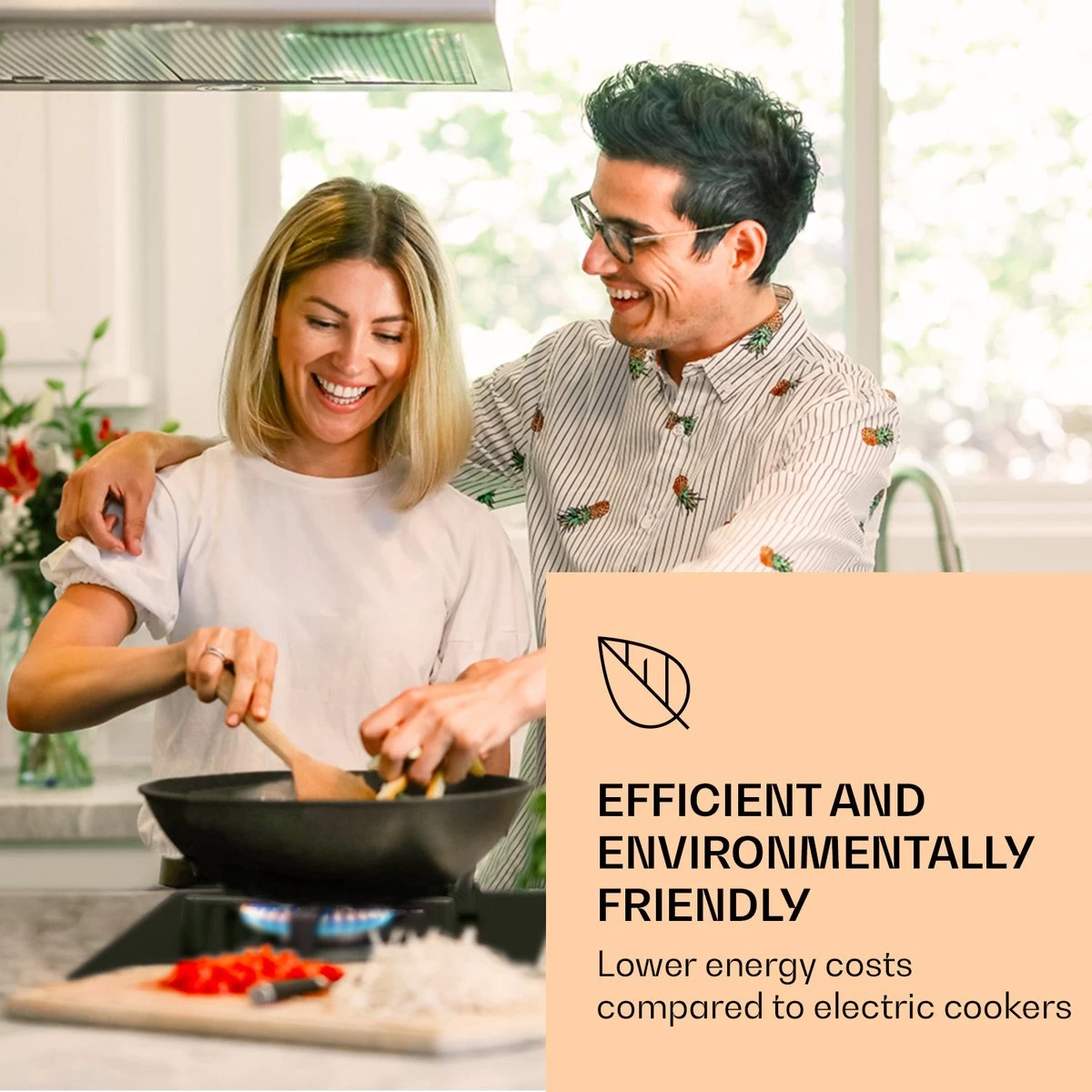 Illuminosa Domino Gaskookplaat 2-pits Sabaf Branders Glaskeramiek - Afbeelding 7