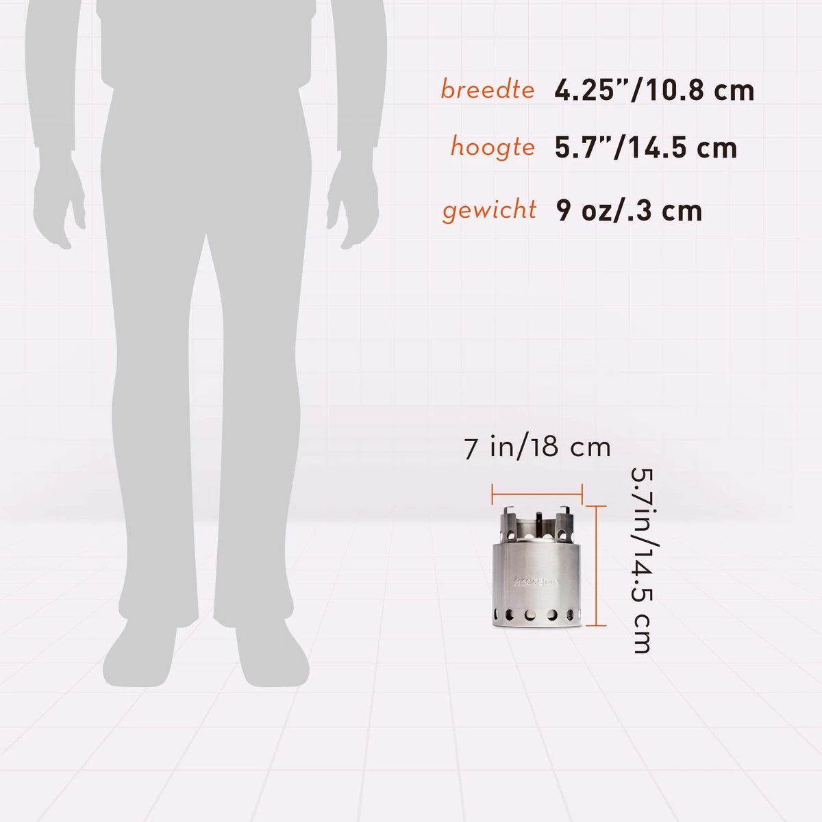 Solo Stove Lite Draagbare Kooktoestel. Geen Vloeibare Brandstof Nodig. Krachtige Efficiënte Houtverbranding En Weinig Rook. Voor 1-2 Personen, 304 Roestvrijstaal, Compact ⌀ 10,8 Cm, Hoogte 14,5 Cm, 255g. - Afbeelding 4