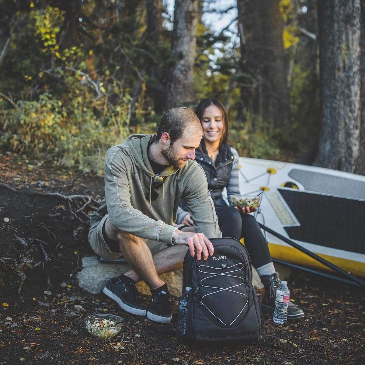 Koeltas Rugzak (25L) - Geschikt Voor 28 Blikjes - Lunchtas Voor Dames En Heren - Zwart - Afbeelding 6