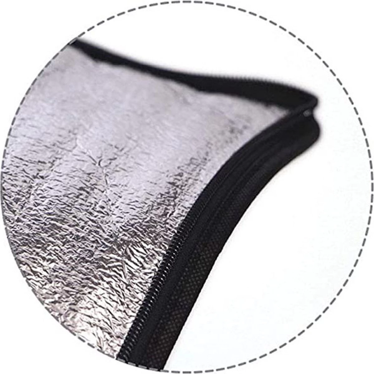 Merkloos 2 Stuks Geïsoleerde Koeltas Met Bodemplaat - Zwart - Afbeelding 3