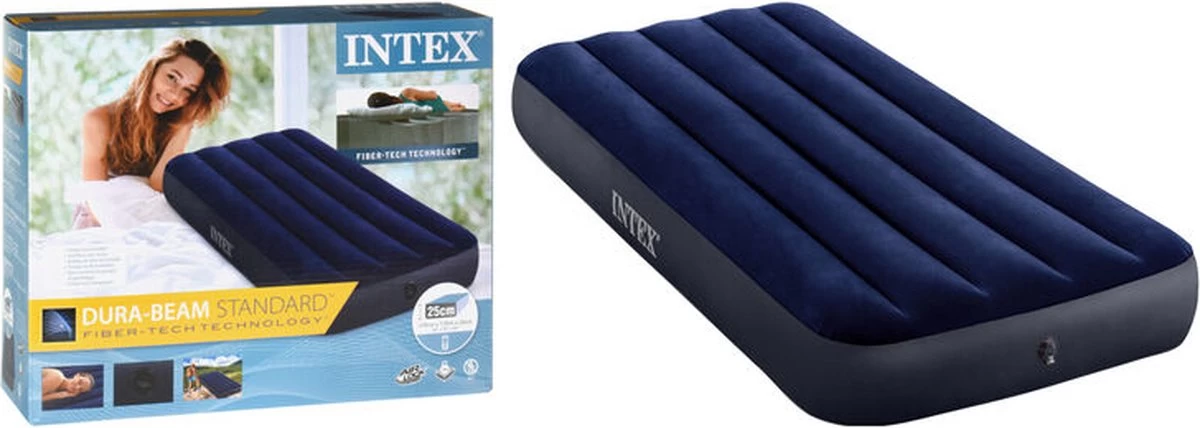 Intex Downy Twin Luchtbed - 1-persoons - 191x76x22 Cm - Afbeelding 6