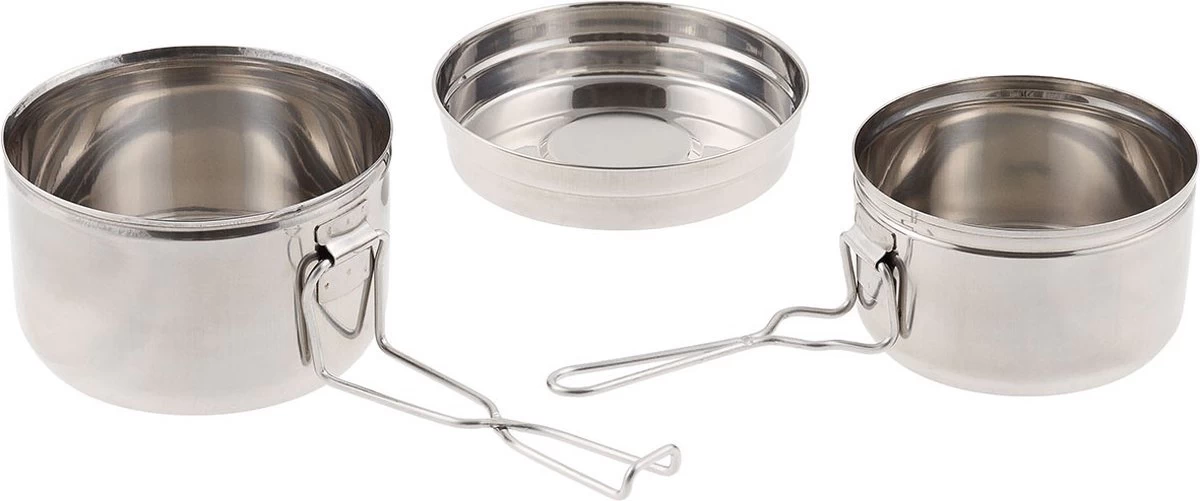MFH - CZ Mess Kit/pannen Set - RVS - 3-delig - Afbeelding 2