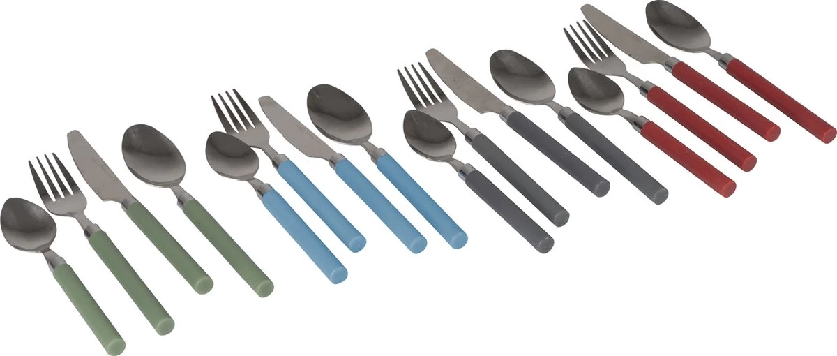 Bo-Camp Bestekset - 4-Delig - 1-Persoons - Groen - Afbeelding 3