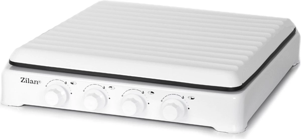 Zilan - Gas Kooktoestel 4 Pits - Campingkooktoestel - Gaskookplaat - Wit - Afbeelding 3