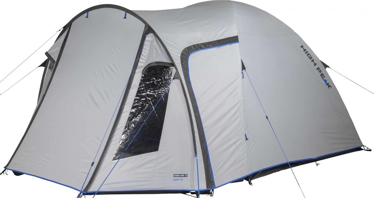 High Peak Tessin 4.0 Koepeltent - Nimbus Grijs - 4 Persoons