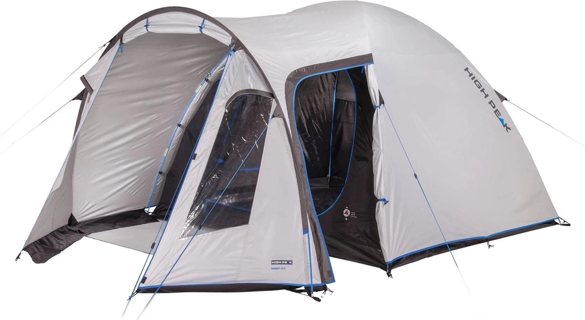 High Peak Tessin 4.0 Koepeltent - Nimbus Grijs - 4 Persoons - Afbeelding 9