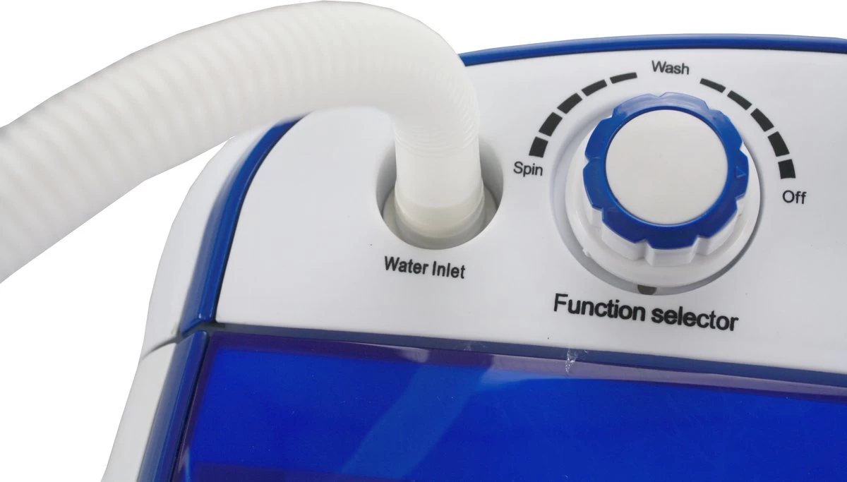 Lowander Mini Wasmachine 3kg Met Centrifuge - Kleine Camping Wasmachine - Met Bovenlader - Afbeelding 4