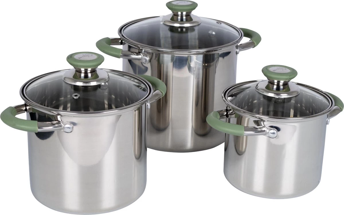 Bo-Camp - Pannenset - Elan Plus - 3-Delig - RVS
