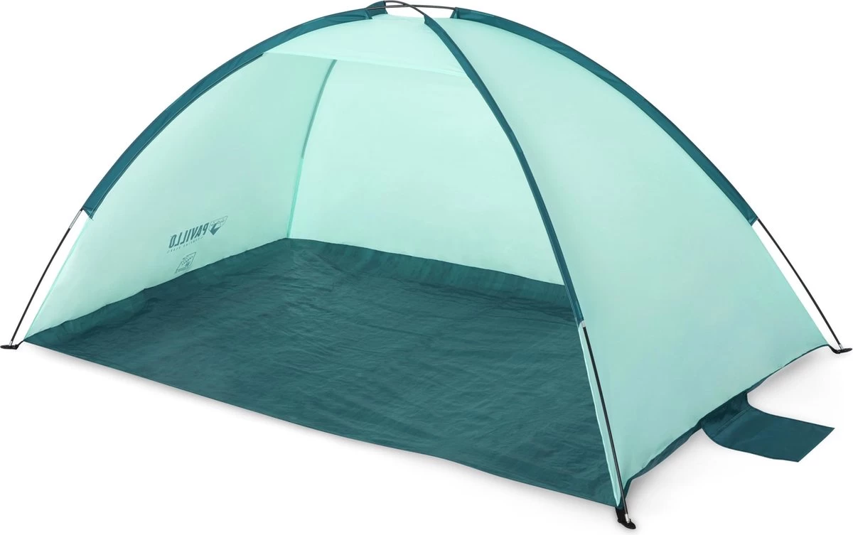 Bestway Strandtent - Pavillo - 2-Persoons - UV80 Zonbescherming - Incl. Tentharingen - Zandzakken Voor Stabiliteit - 200 X 120 X 95 CM - Afbeelding 2