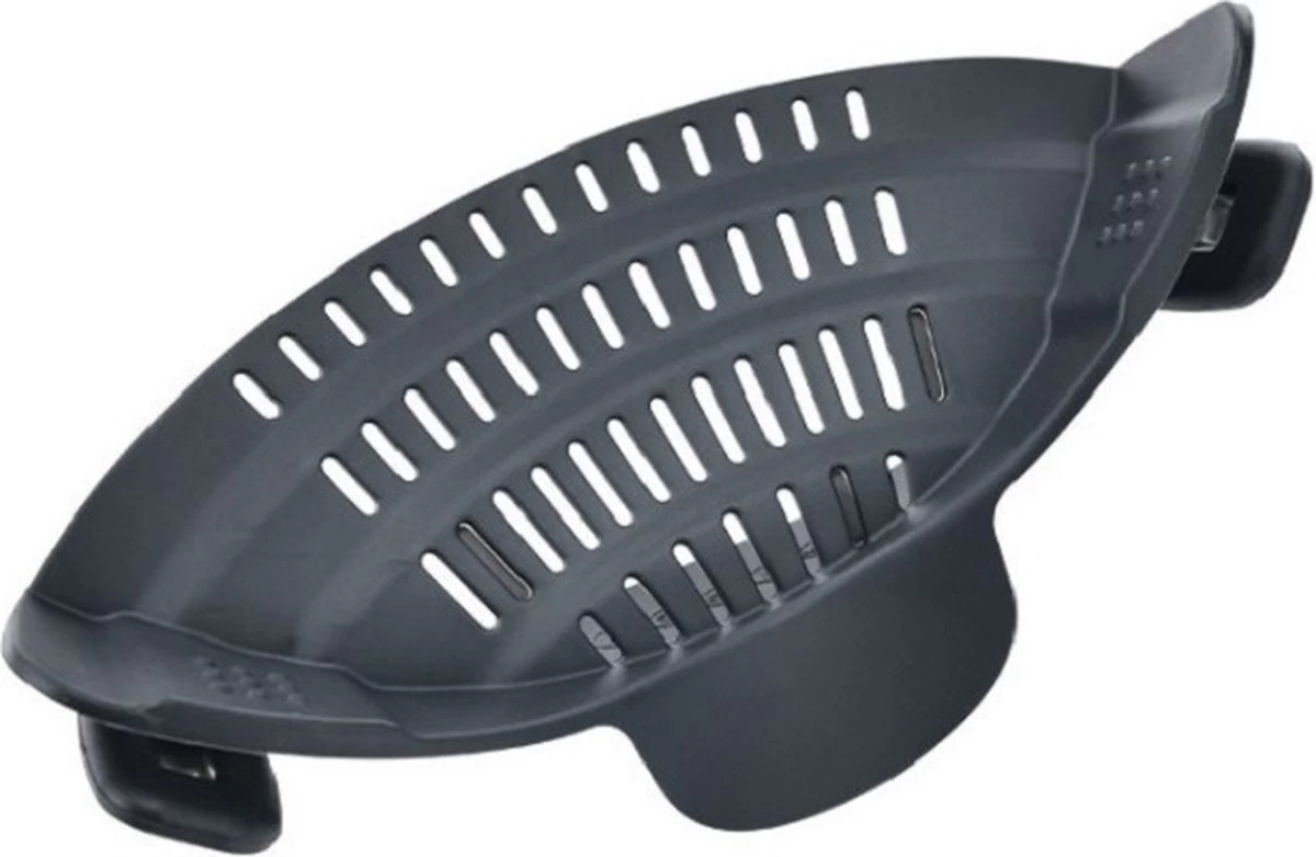 SensaHome- Siliconen Vergiet - Keuken Afgietdeksel - Afgiethulp - Siliconen - BPA Vrij - Grijs - Afbeelding 17