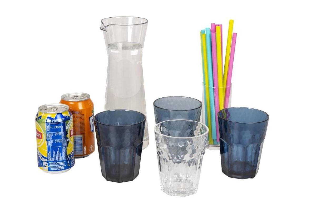 Bo-Camp - Wijn/Limonade Glas - Campingglas - Mix & Match - 400 Ml - 4 Stuks - Afbeelding 6