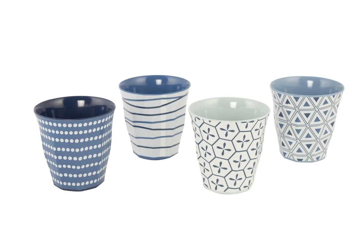 Bo-Camp - Servies - Mix & Match- 16-Delig - Blauw - Afbeelding 8
