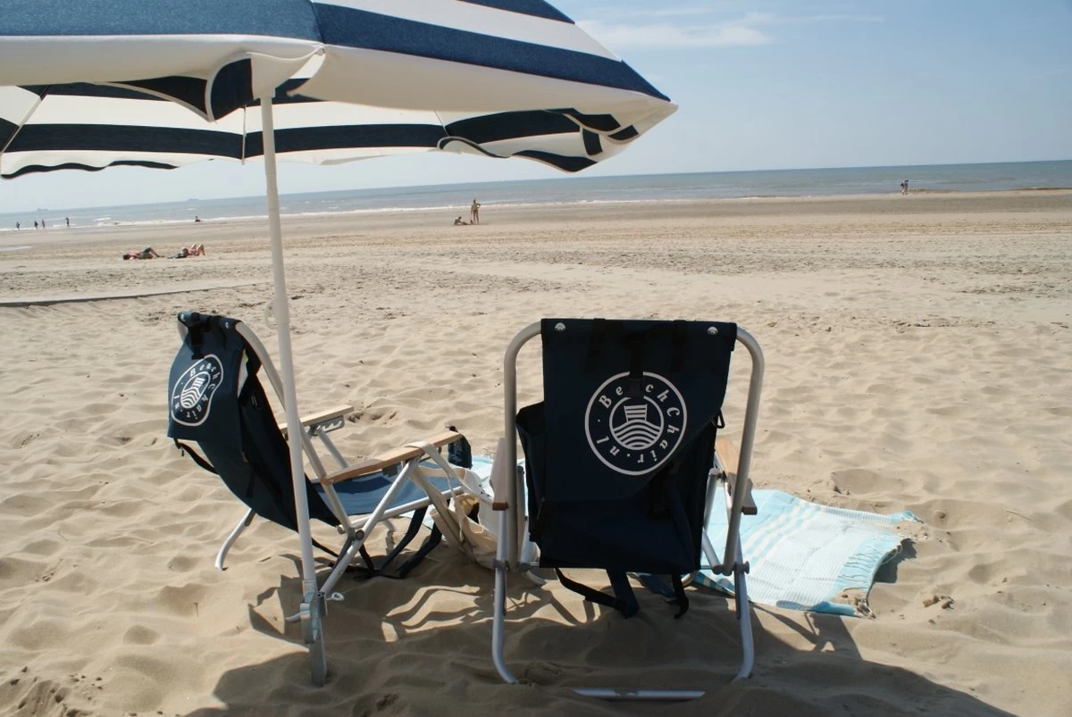 Strandstoel Verstelbaar Rugleuning 4 Standen Rugzak Inklapbaar Beach Chair Opvouwbaar - Afbeelding 3