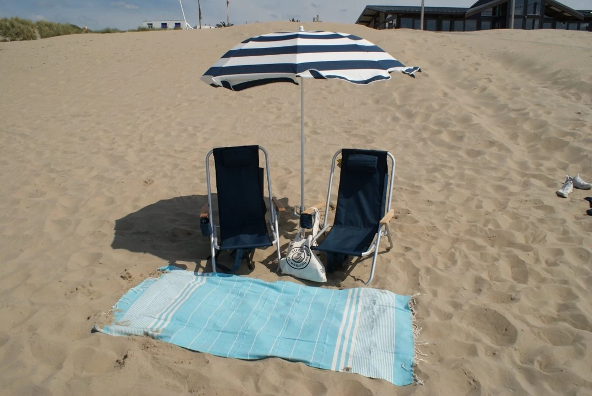 Strandstoel Verstelbaar Rugleuning 4 Standen Rugzak Inklapbaar Beach Chair Opvouwbaar - Afbeelding 6