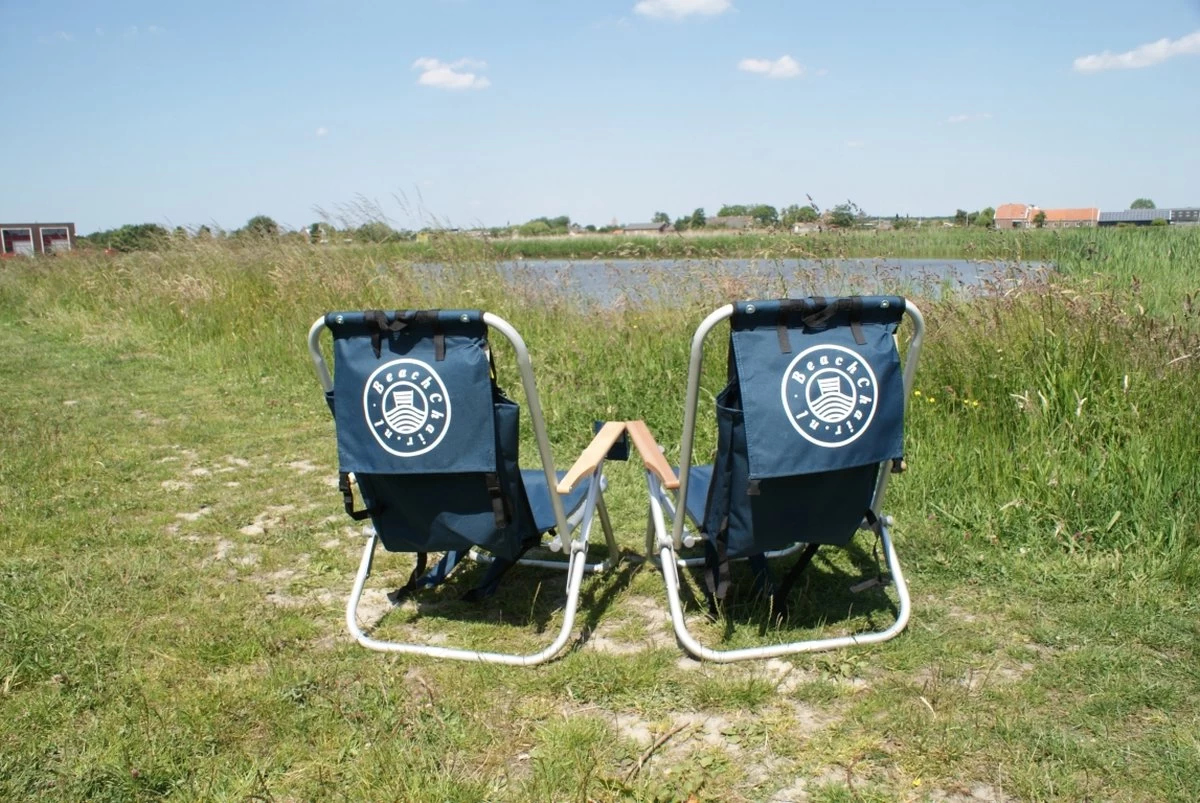 Strandstoel Verstelbaar Rugleuning 4 Standen Rugzak Inklapbaar Beach Chair Opvouwbaar - Afbeelding 8