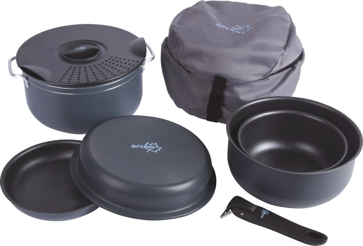 Bo-Camp Pannenset - Camping - 7-delig - Aluminium - Afbeelding 17