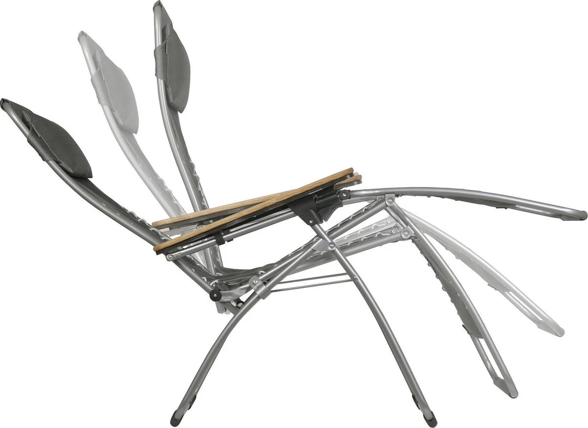 Lafuma RSX Clip Air Comfort - Relaxstoel - Verstelbaar - Inklapbaar- Zero Gravity - Taupe - Afbeelding 2