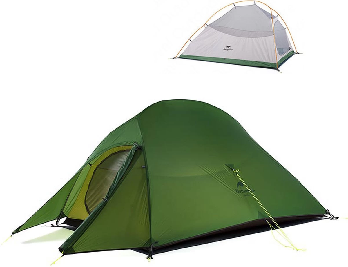 Cloud Up 3 Upgraded - Naturehike® - Tent 3 Persoons - Lichtgewicht Tent - Incl. Grondzeil - 20D 4000MM - Outdoor Kampeertent - Waterdicht - Hiking & Wandelen - Afbeelding 9