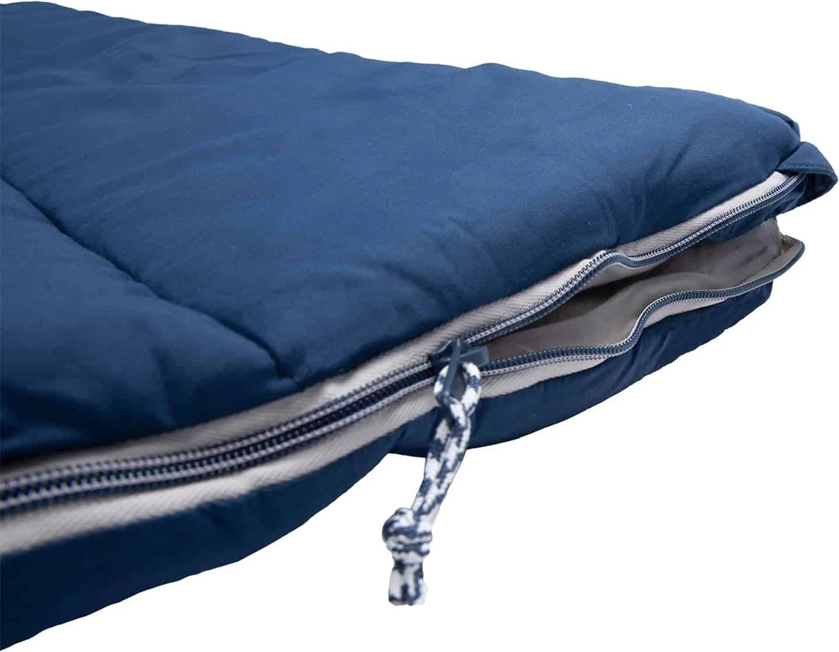NOMAD® Brisbane XL Slaapzak | 220x90cm Blauw | Lichtgewicht & Kwalitatief | Dekenmodel Slaapzak | Incl Hoes - Afbeelding 11