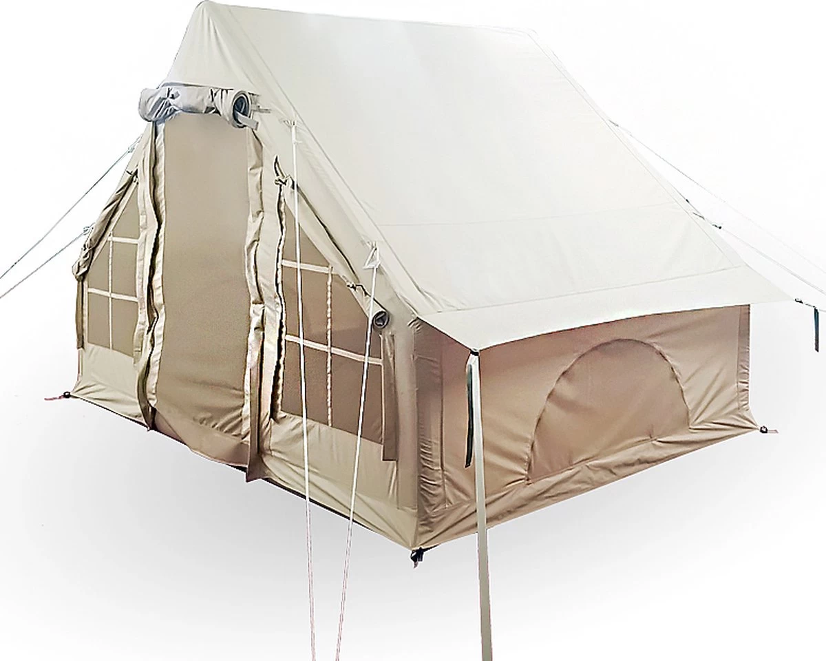 Opblaasbare Vier Persoons Tent Beige 300x200x210 Cm - Afbeelding 9