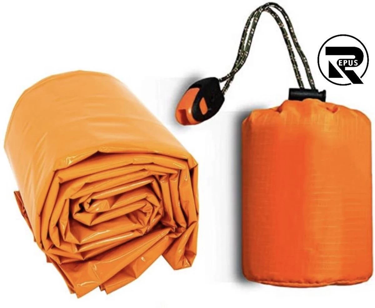 REPUS Nood Slaapzak | Life Bivy | Travel Safe |Lichtgewicht Slaapzak | Bivakzak | Extreme Light |Camperen | Outdoor | Camping | Musthave |Slaapzak | Wandelen | Tent | Reizen | Roadtrip | - Afbeelding 4
