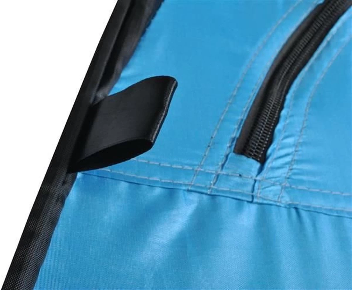 Merkloos 4 In 1 Pop-up Douchetent Voor Omkleden, Douchen, Toilet En Opslag - 1 Persoons Tent - Camping Douche En Omkleedtent - Inclusief Haringen En Draagtas - 190 X 110 X 110 Cm Blauw - Afbeelding 10