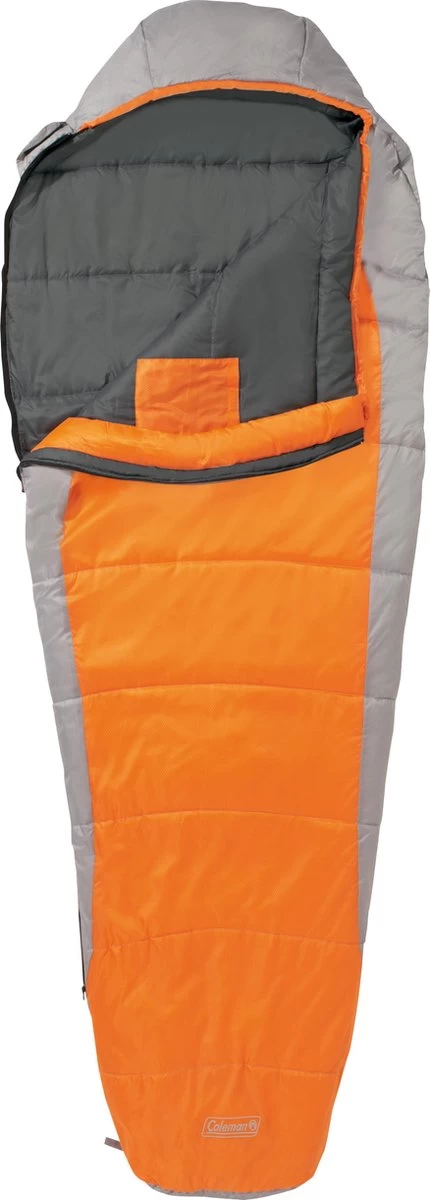 Coleman Silverton Comfort 150 Mummy Slaapzak - 223 X 81 X 55 Cm - Oranje/grijs - Afbeelding 2