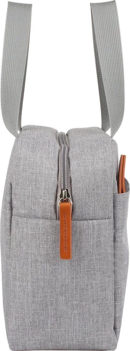 Brisby 4 Laags Geïsoleerde Koeltas - Lunchtas 4 Liter - Lichtgrijs - Afbeelding 2